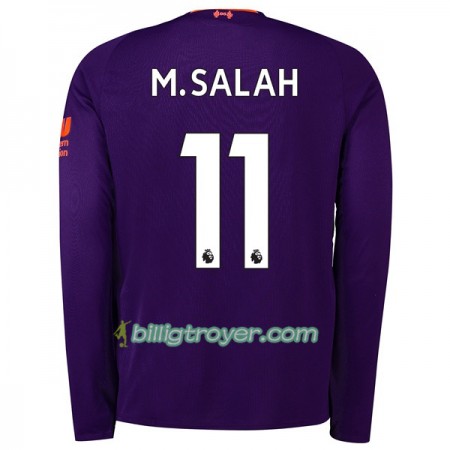Billige Fotballdrakter Liverpool M.Salah 11 Bortedraktsett 2018/19 Langermet